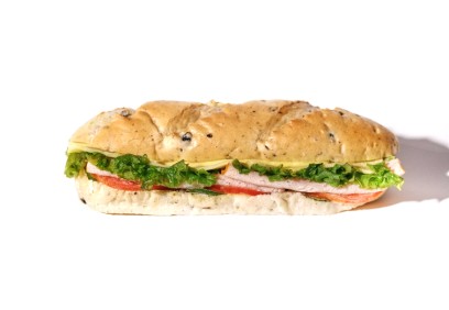 Turkey Cheese Olive Bread Sandwich