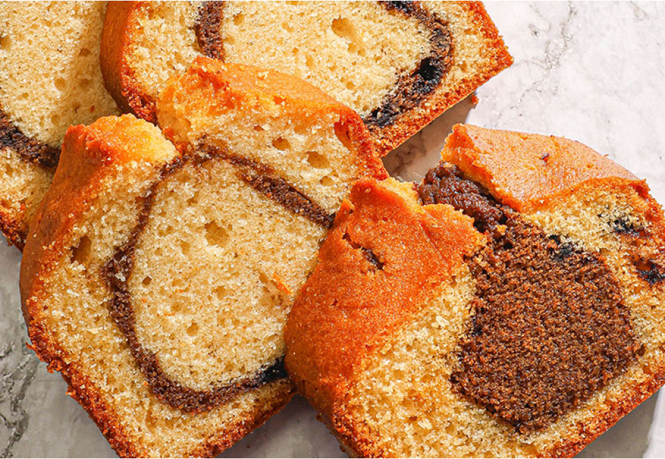 Coffee Pound Cake Slice