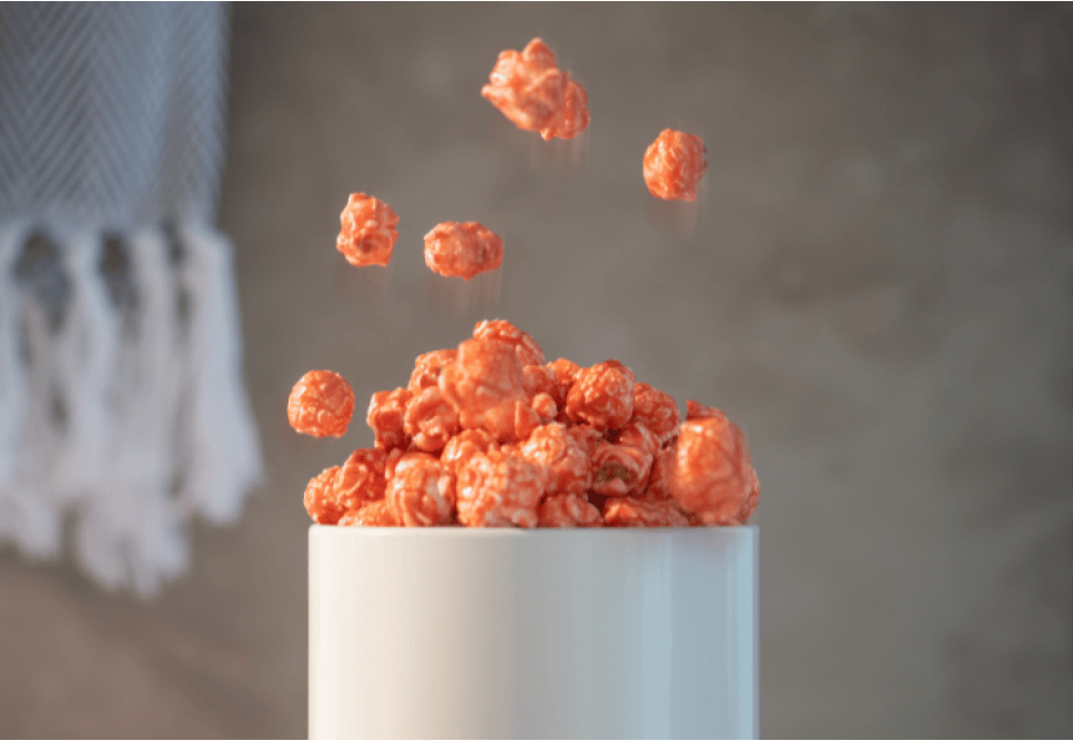 Strawberry Caramel Popcorn
