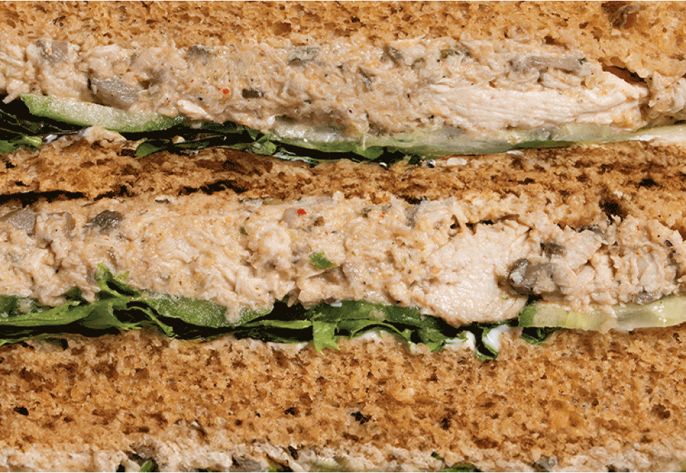 Chicken Mushroom Brown Bread Sandwich