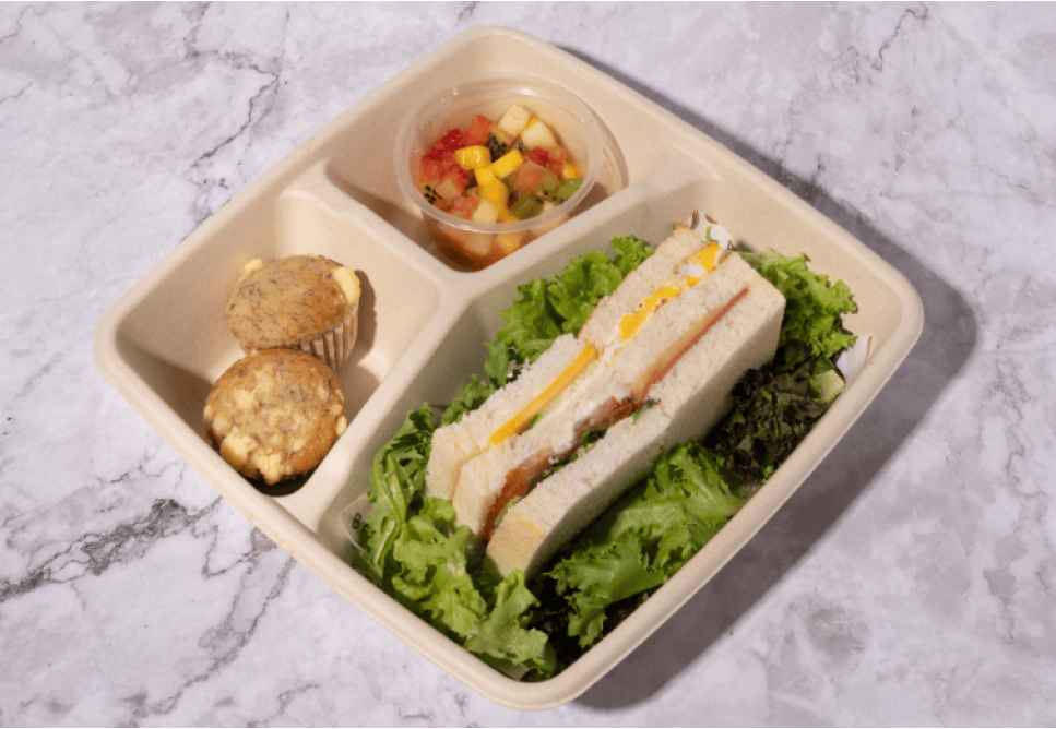 Club Sandwich Lunch Box
