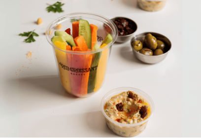 Veggie Sticks with RC Mix Hummus Dip 