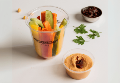 Veggie Sticks with Sundried Tomato Hummus Dip