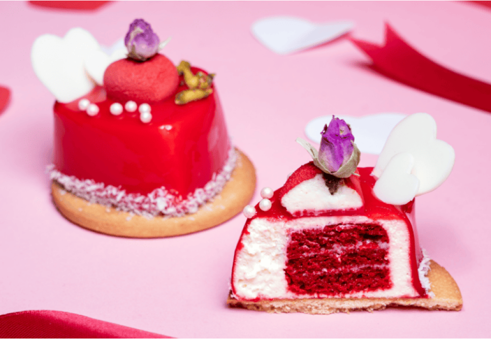 Valentines Day Cake Mini Red