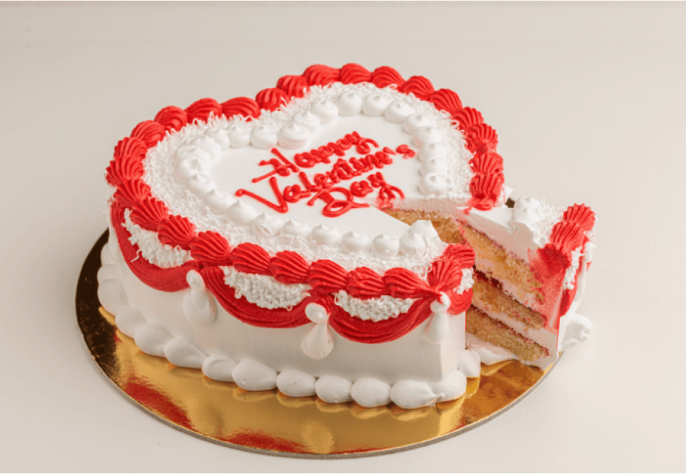 Valentines Day Strawberry Cake