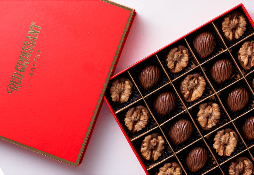 Walnut Hazelnut Chocolate 25pc