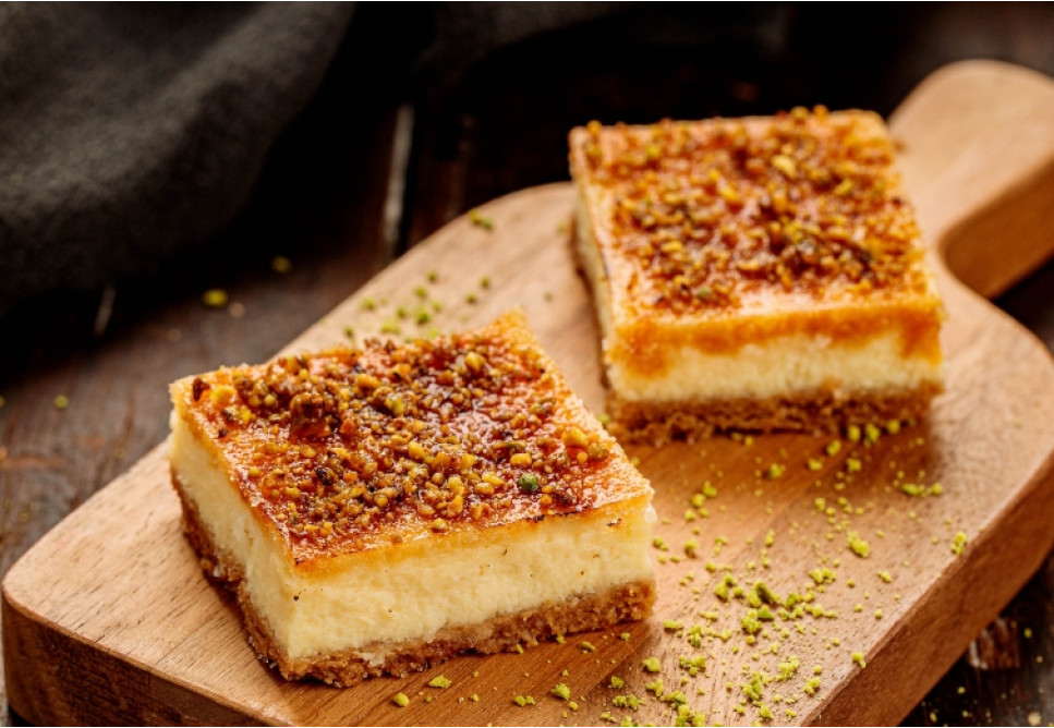 Crème Brulee Cheesecake Slice