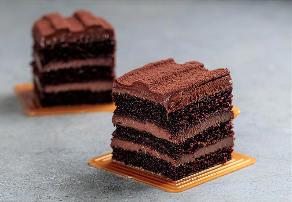 Moist Nutella Cake Slice