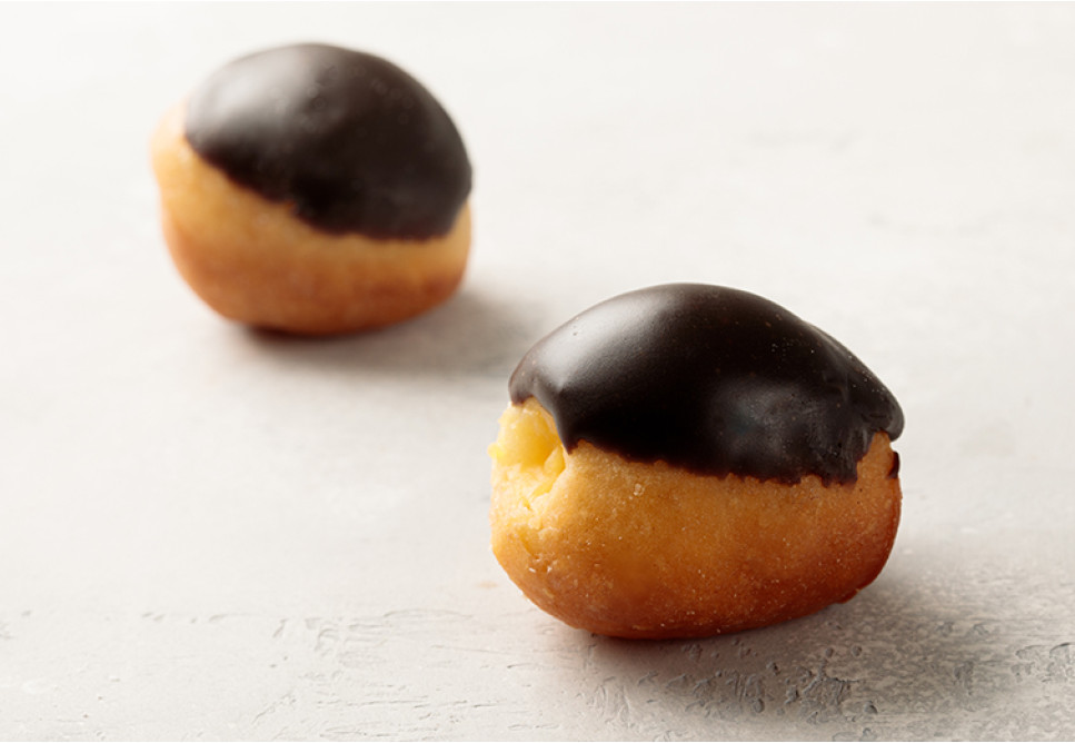 Chocolate Glaze Custard Donut Mini